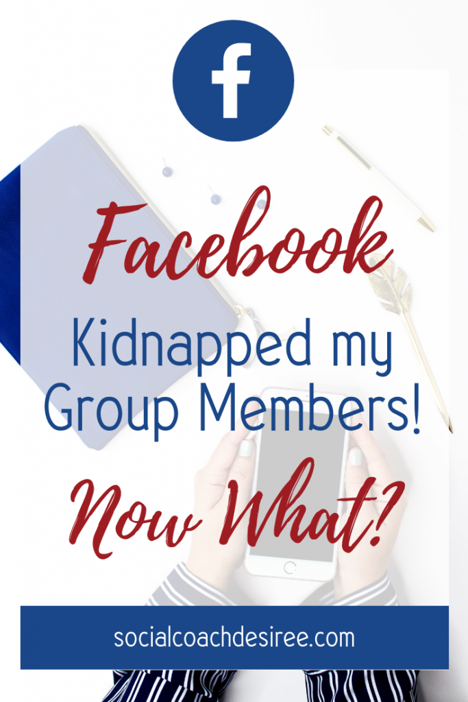 Facebook kidnapped my group members!! Now what??