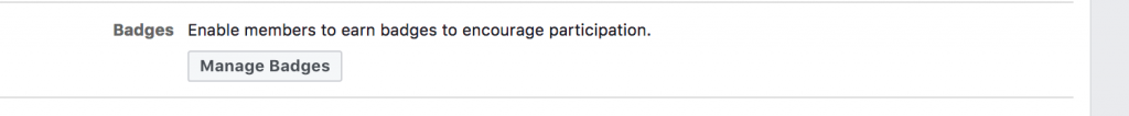 Encourage member participation with badges