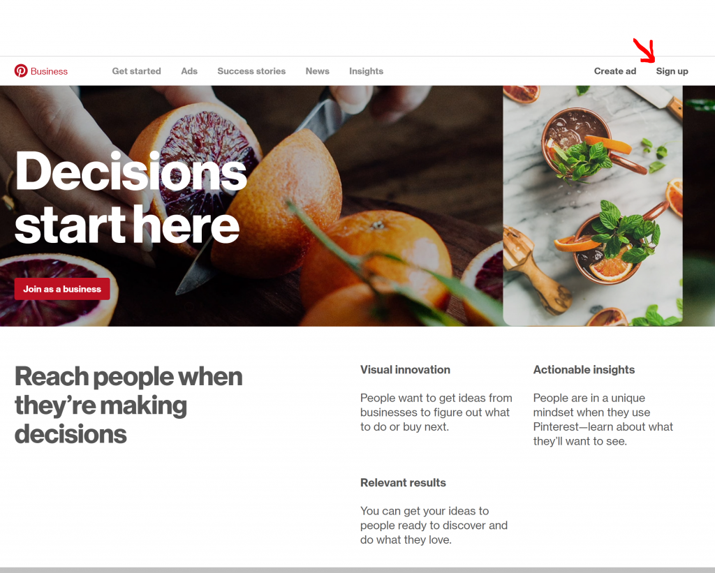 Pinterest Business Account